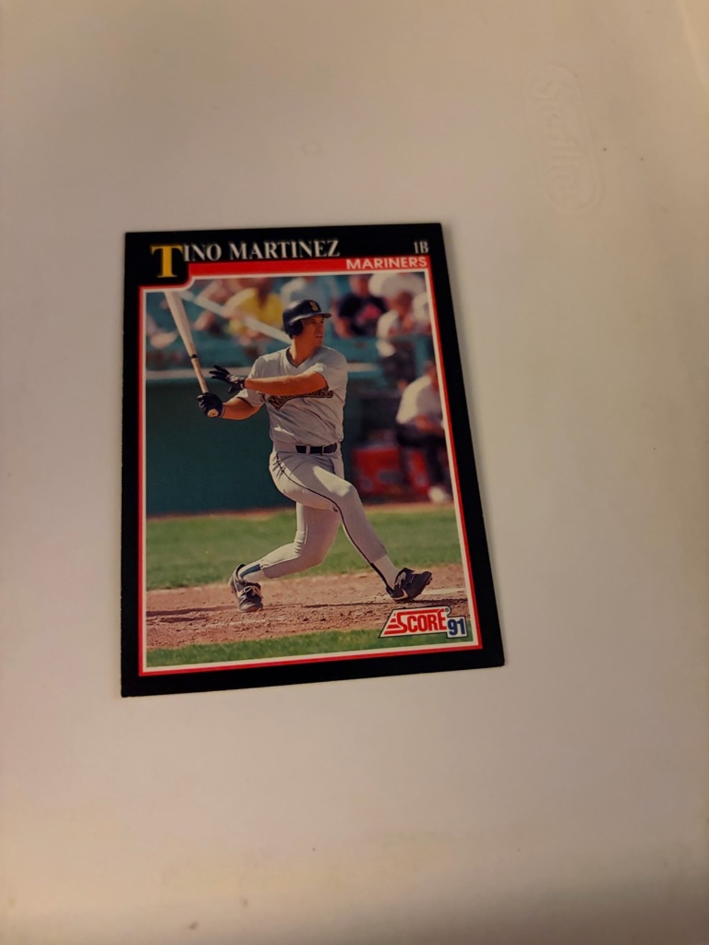 1991 score tino Martínez mariners baseball card